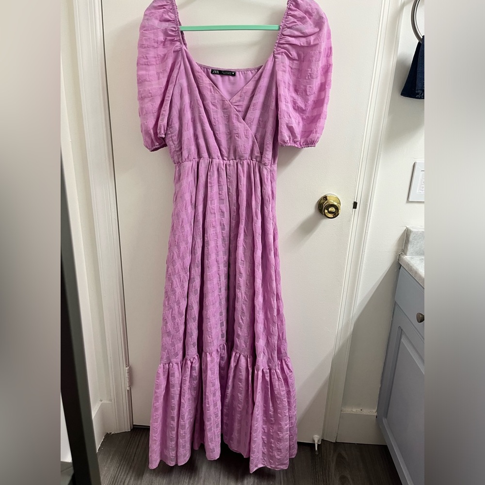 Zara pink maxi dress